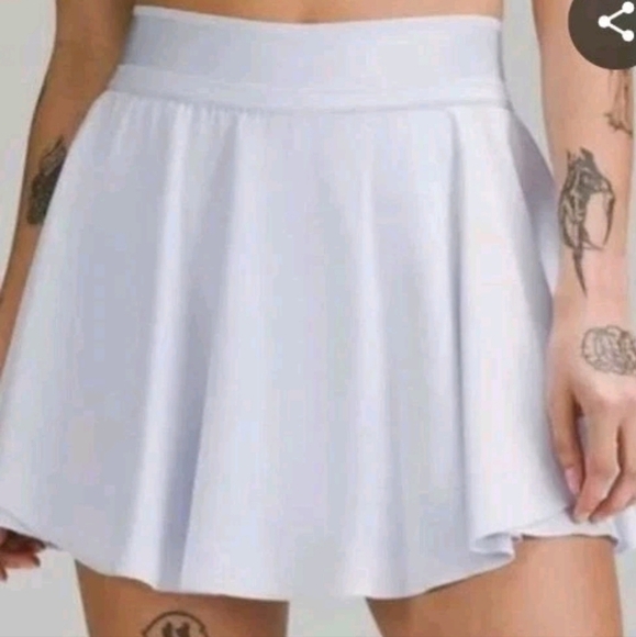 Lululemon Womens Court Revival High Rise Skort In Pastel Blue 4 - Picture 1 of 12